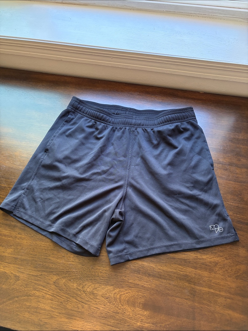 H&M Men's Athletic Shorts in Black with Small Logo